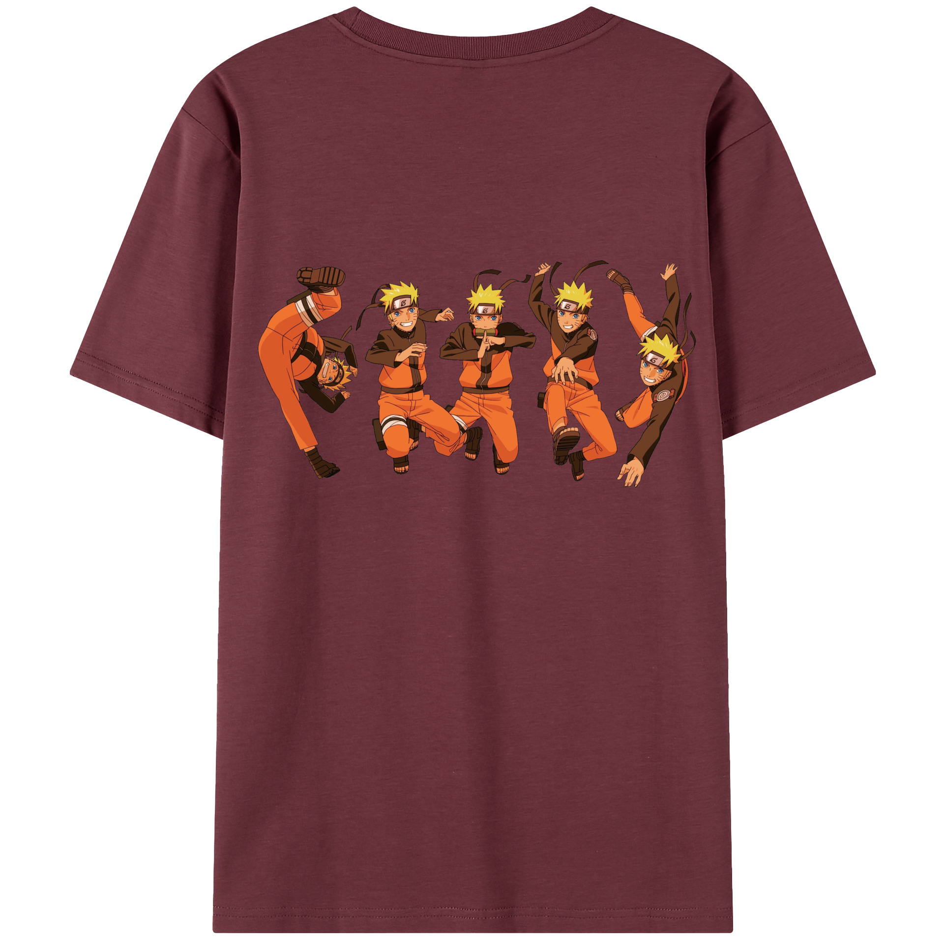 （画像用） NARUTO -ナルト- うずまき ナルト Uzumaki Naruto 綿100％半袖Tシャツ（背面プリント）